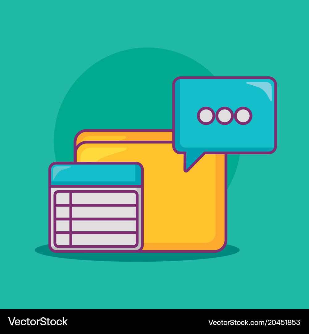 Big data design vector image