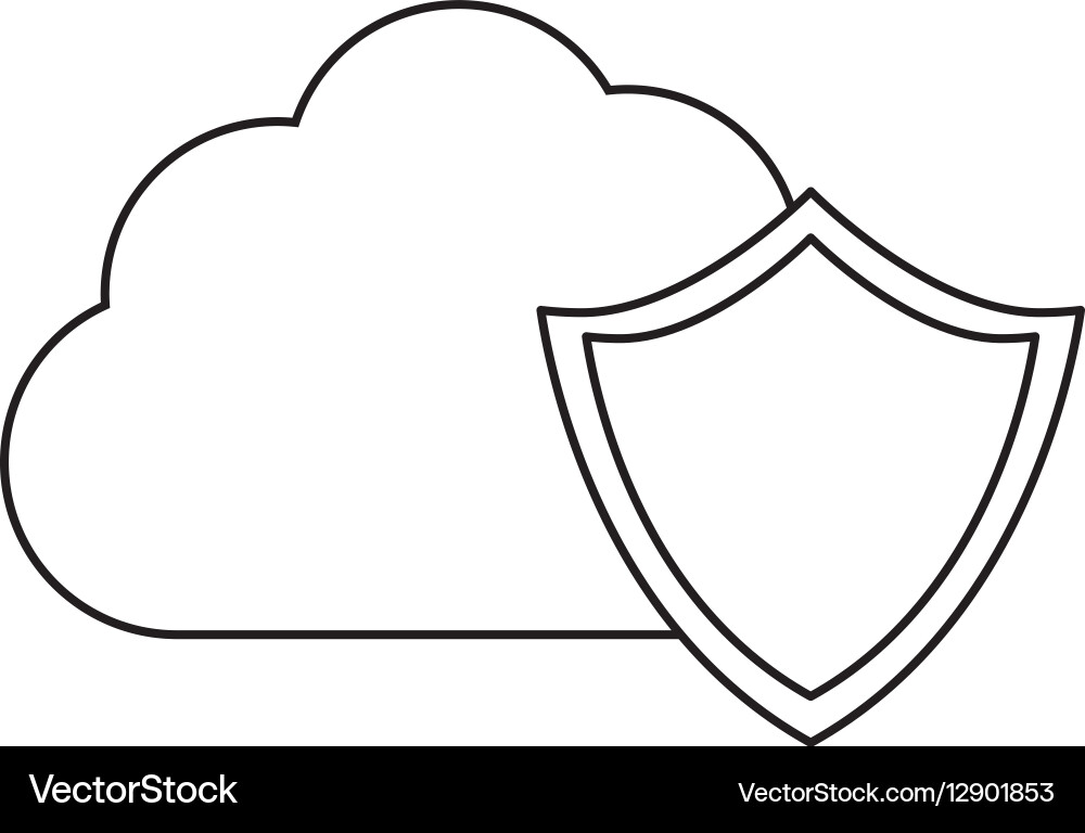 Database optimization and tuning shield image Vector Image