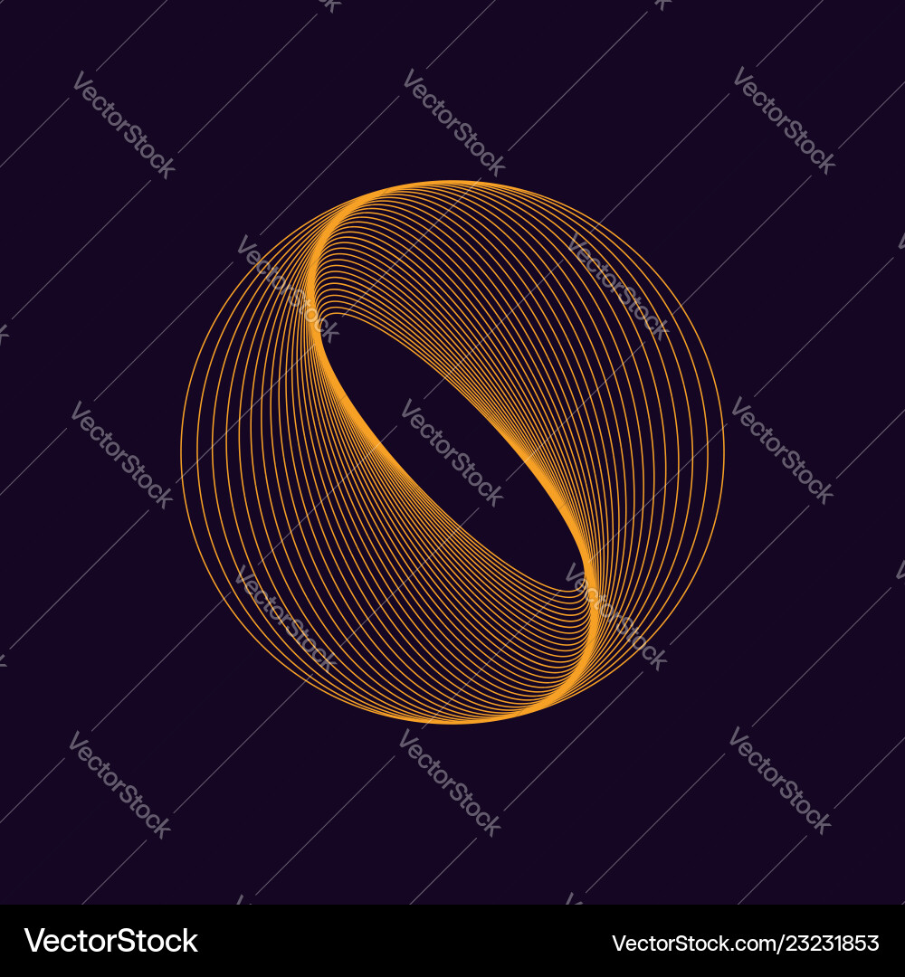 Dynamic Circle Shape - Abstract Motion vector image