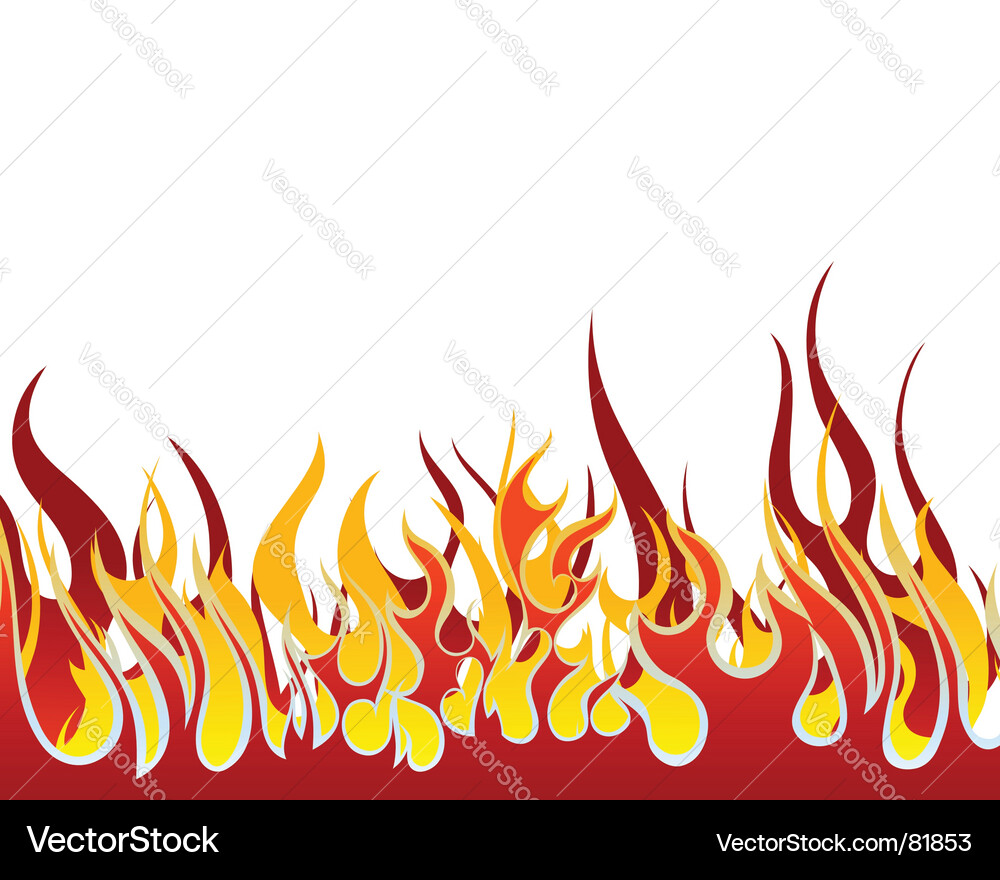 Dynamic Flame Background vector image