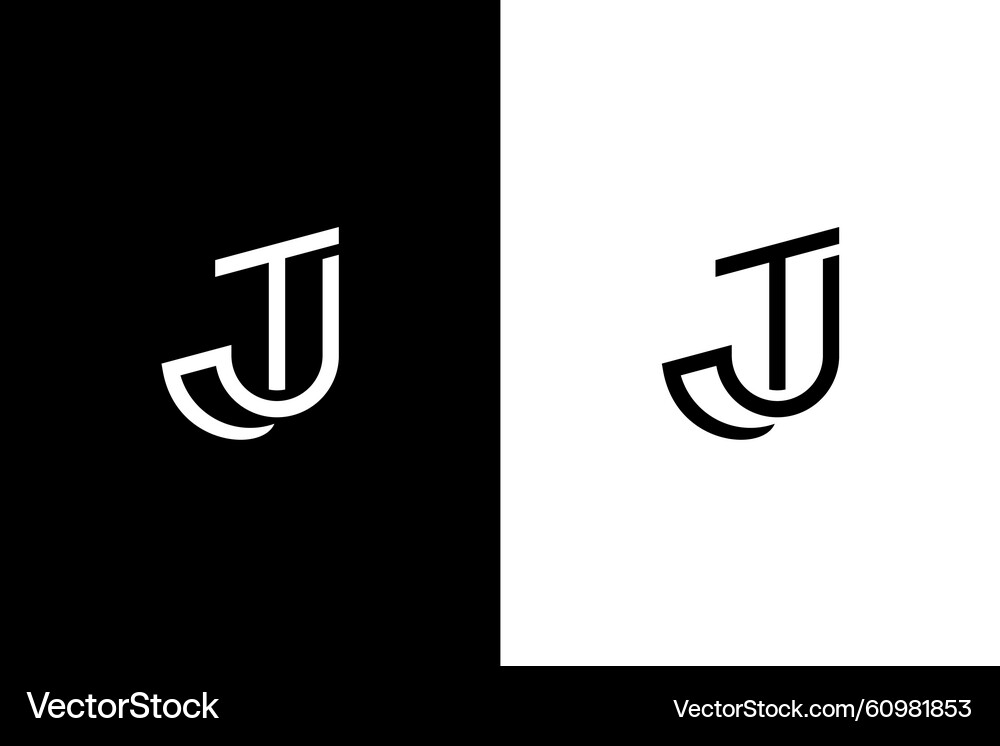 JT & TJ Initial Logo Concepts – Royalty-Free Vector | VectorStock JT & TJ Initial Logo Concepts – Royalty-Free Vector | VectorStock
