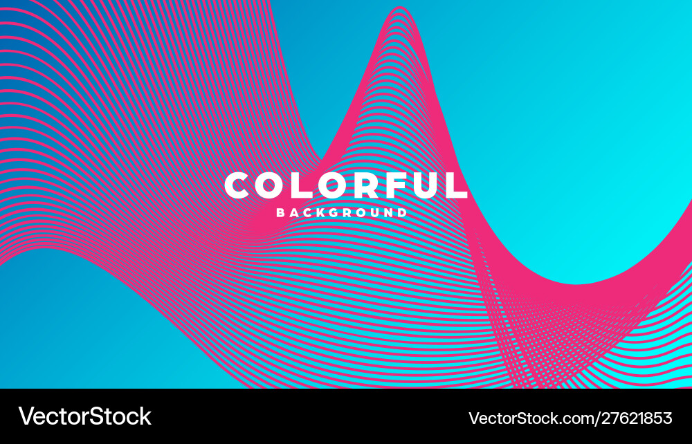 Modern minimal colorful abstract background lines vector image