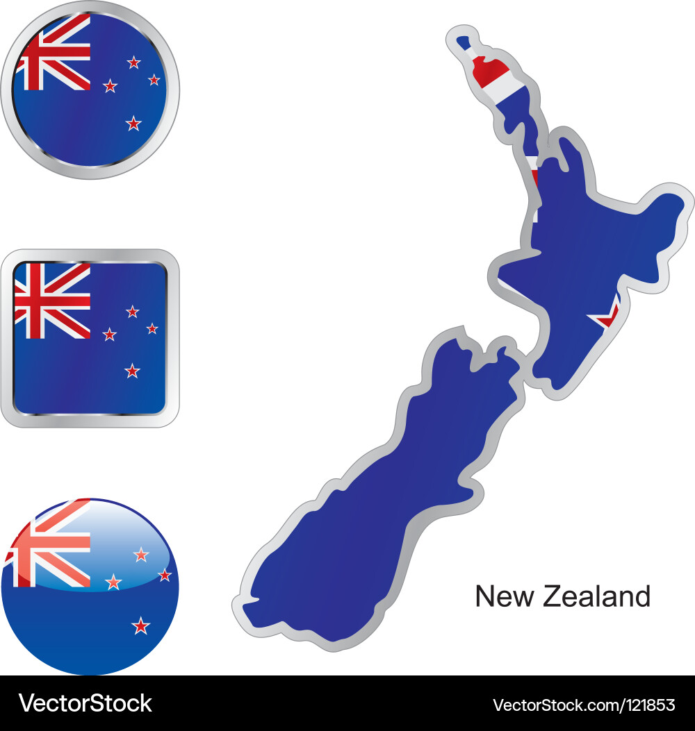 New Zealand Flag Vector Image