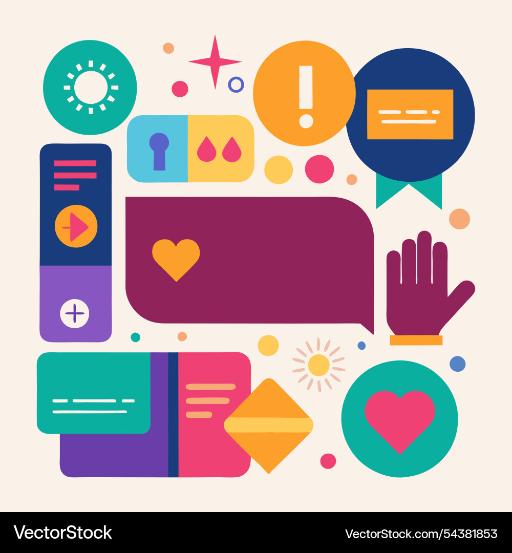 Visual-layout with multiple donation Visual-layout with multiple donation Vector Image