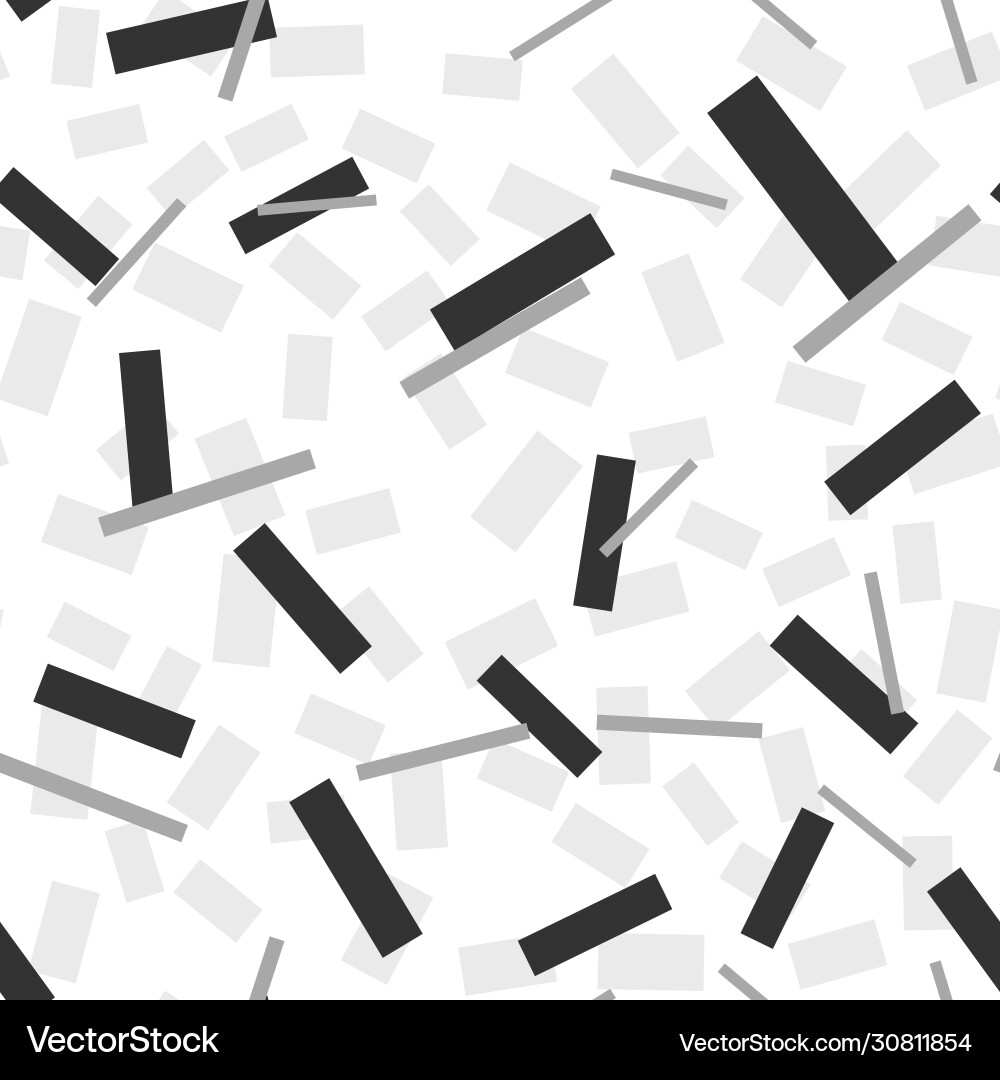 Abstract rectangles seamless pattern sketch vector image