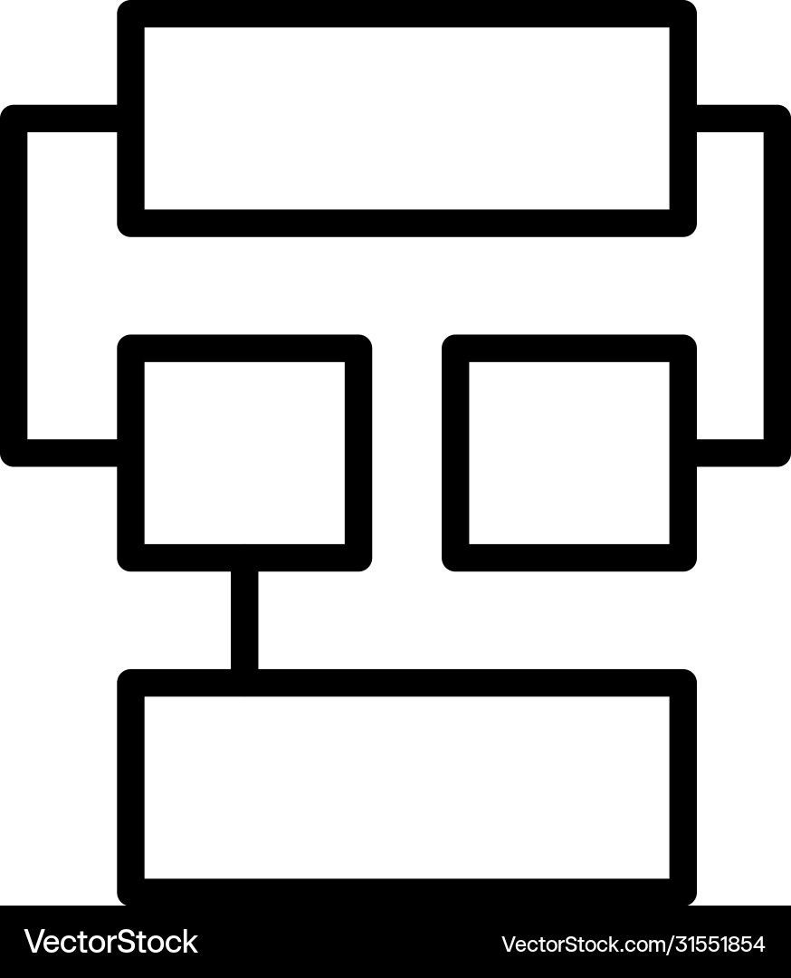 Algorithm line icon Algorithm line icon vector image