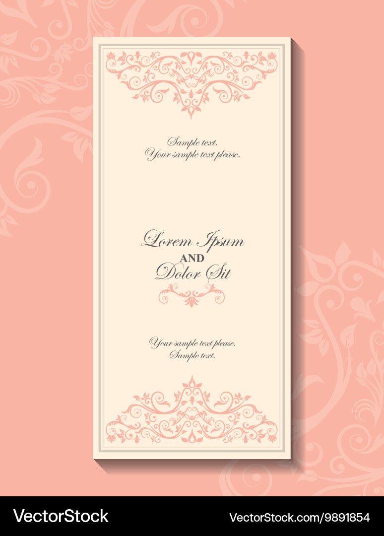 Card icon invitation and save the date design vector image