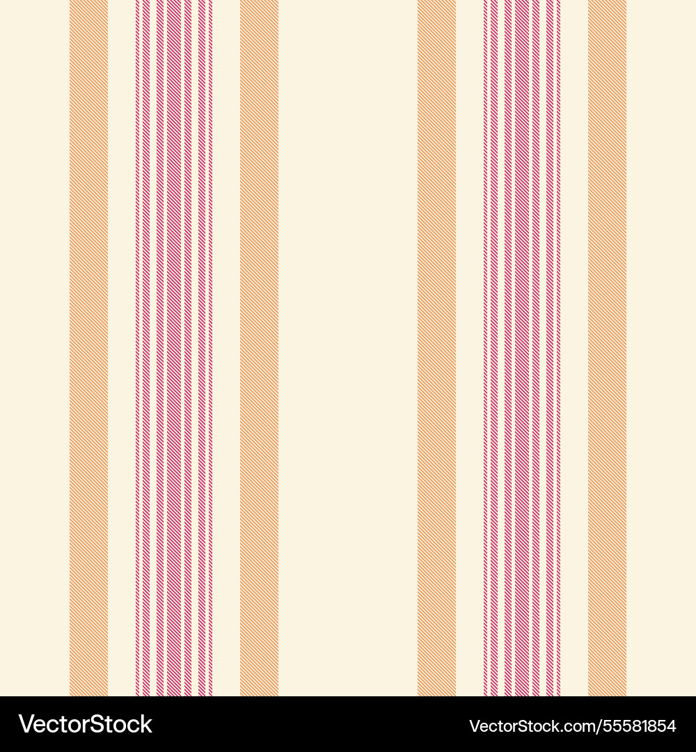 Elegant peach and pink striped fabric texture Vector Image