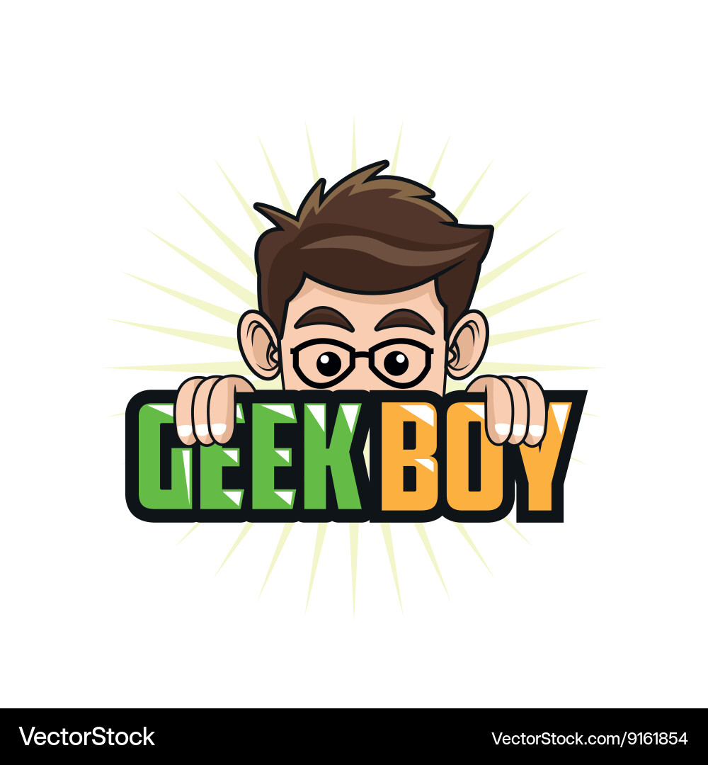 Geek design identity concept vector image