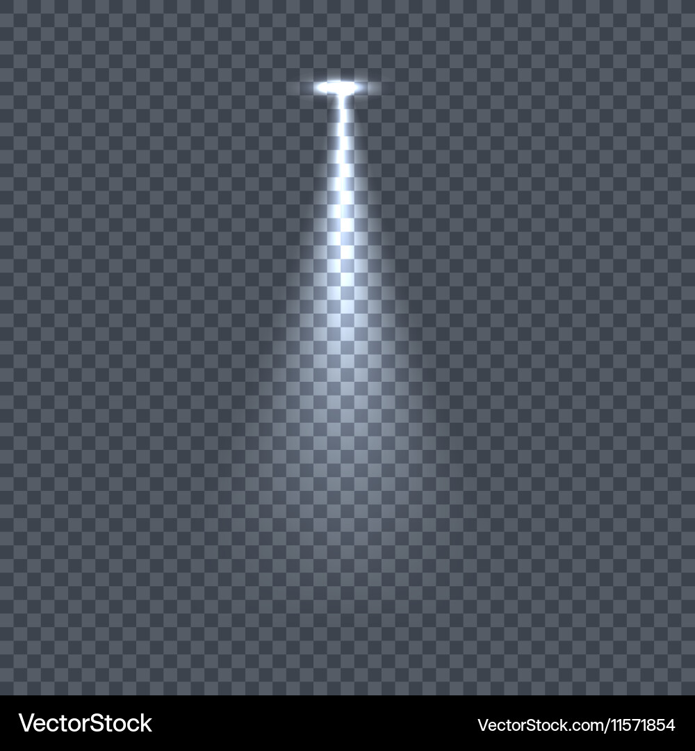 Illumination with light effects on transparency Vector Image