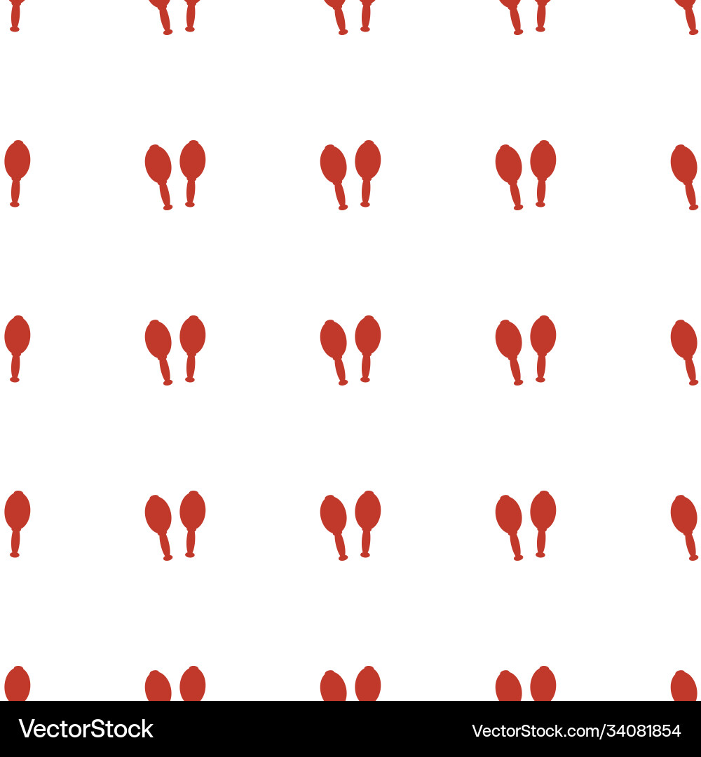 Maracas icon pattern seamless white background Vector Image