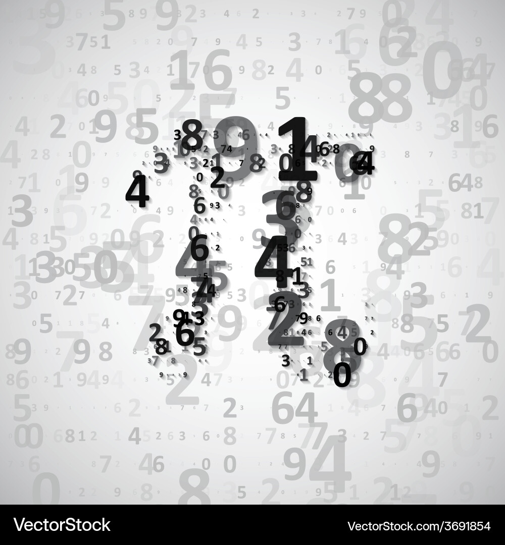 Mathematical constant pi vector image
