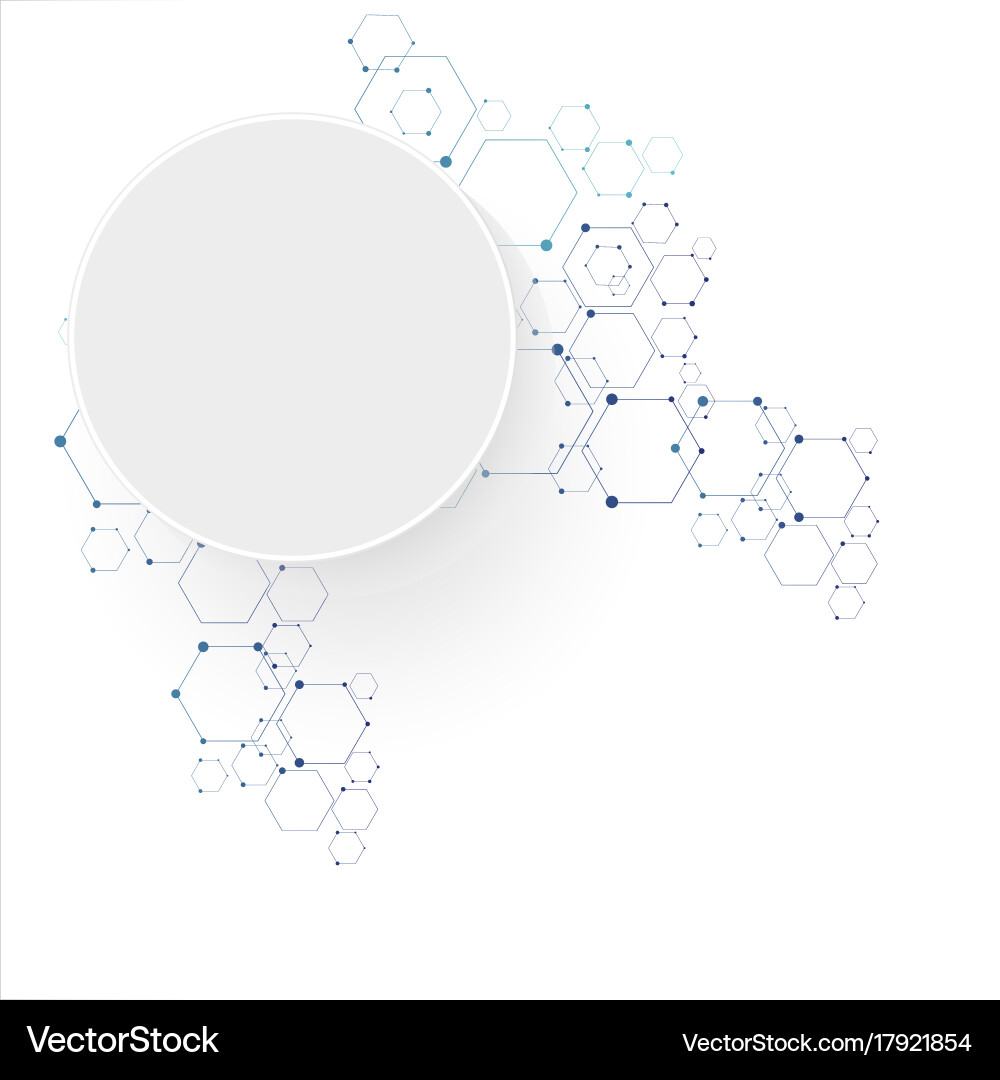Molecular connection structure Vector Image