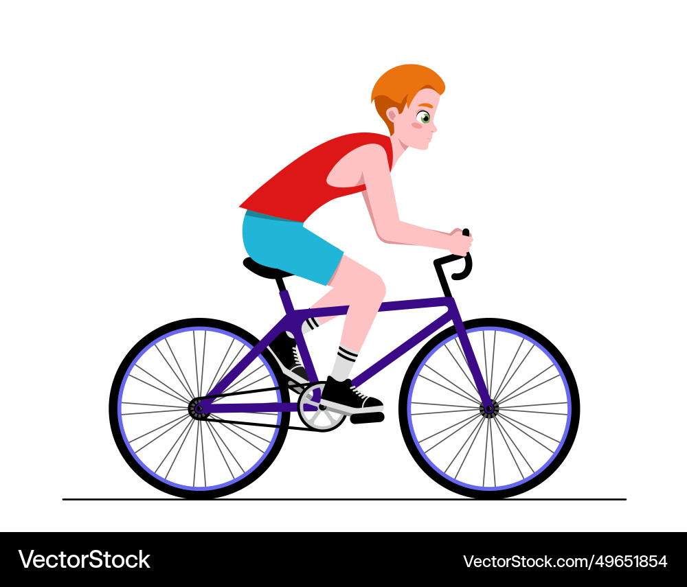 Person riding bicycle concept Person riding bicycle concept vector image