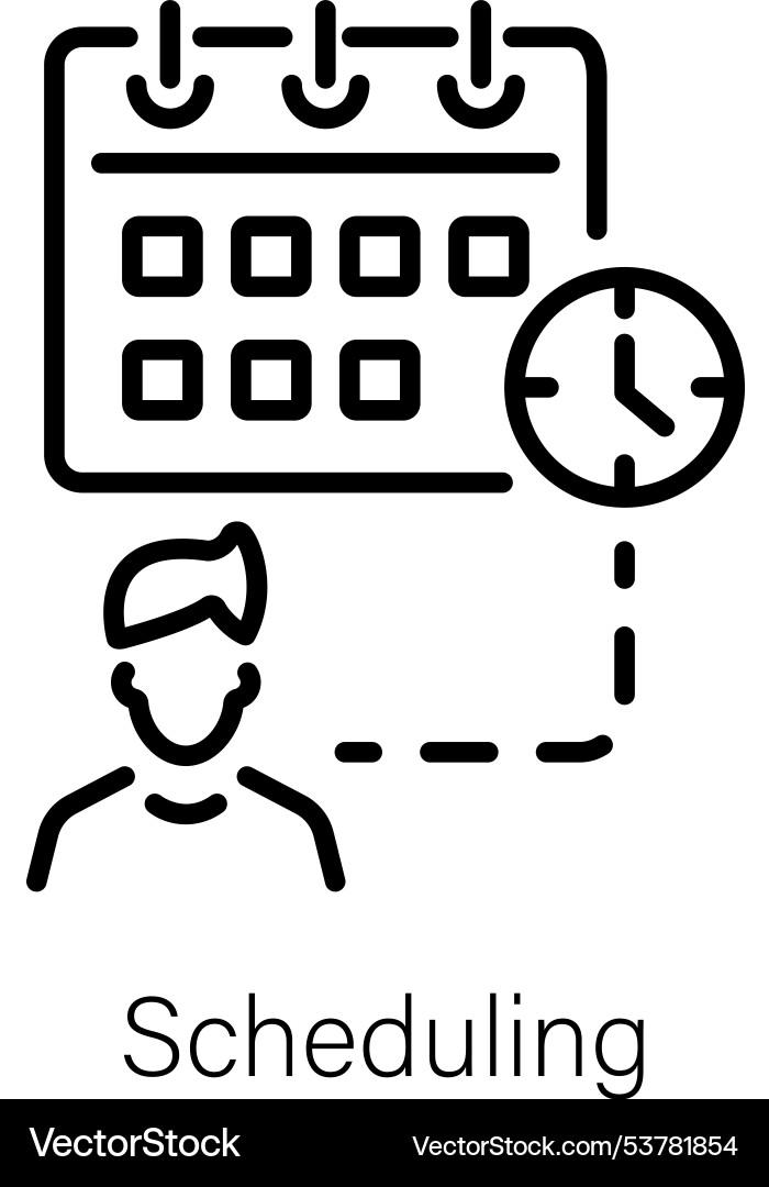 Scheduling vector image