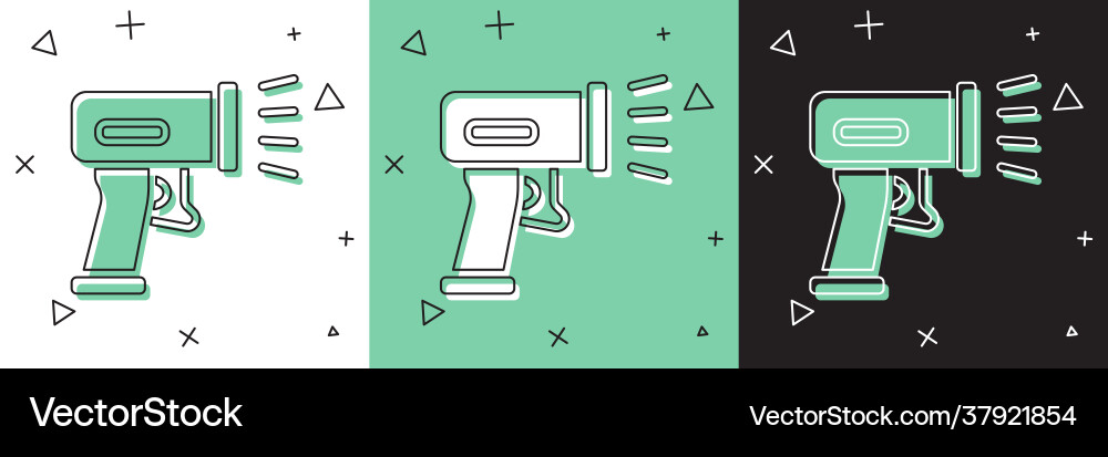 Set scanner scanning bar code icon isolated vector image