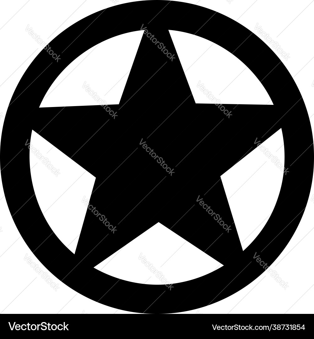 Sheriffs badge star icon design element deputy Sheriffs badge star icon design element deputy vektorbild