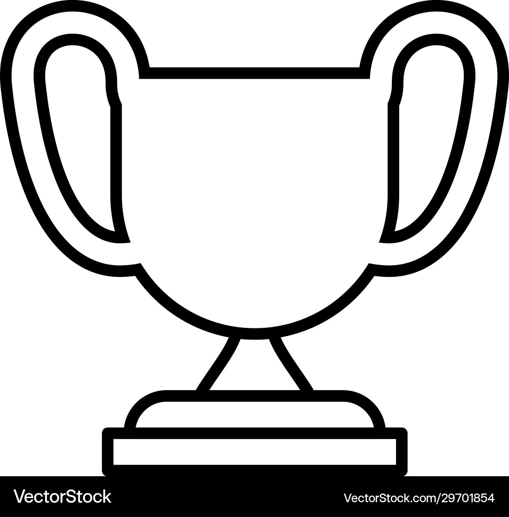 Silhouette Trophäe auf weißem Hintergrund Silhouette Trophäe auf weißem Hintergrund vektorbild