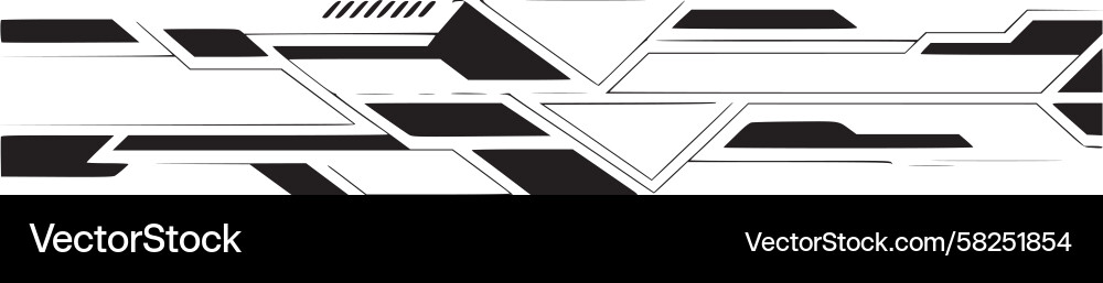 Tech Grid Border Vector Image