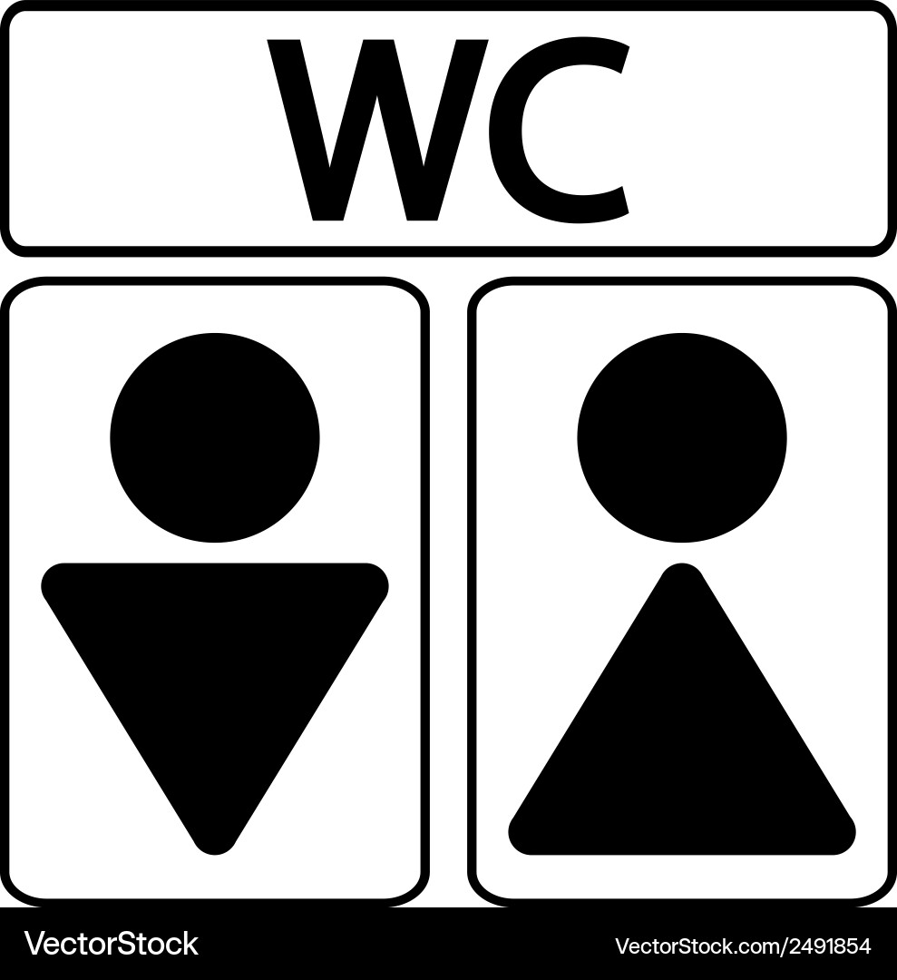 Wc icons vector image