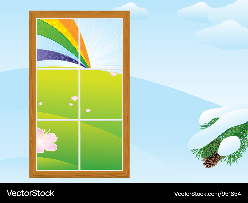 Window field Vector Image
