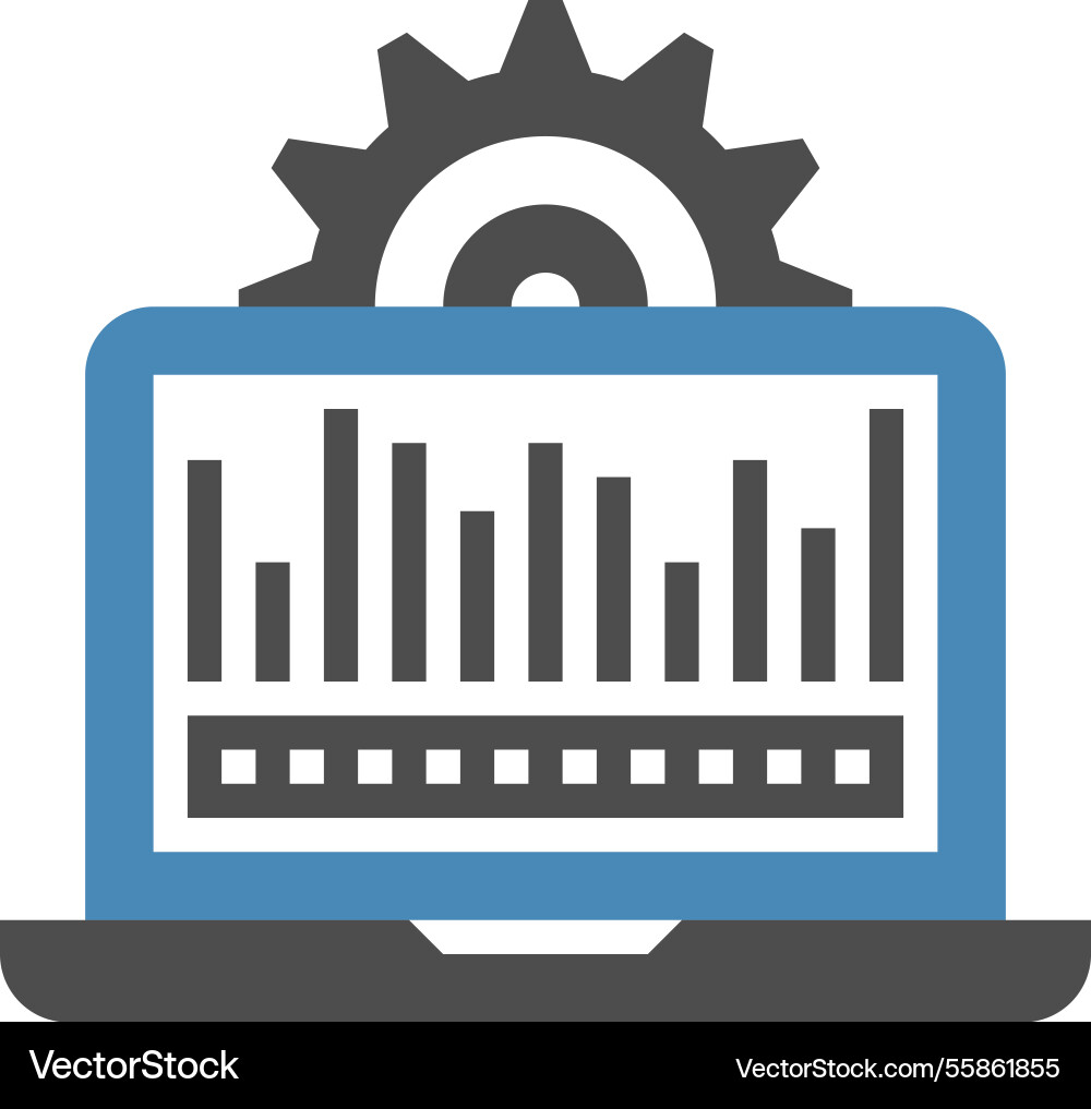 Data processing flat web icon concept Data processing flat web icon concept vector image