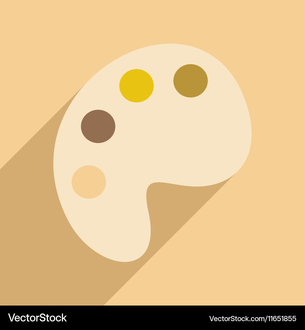 Flat with shadow icon and mobile application vector image