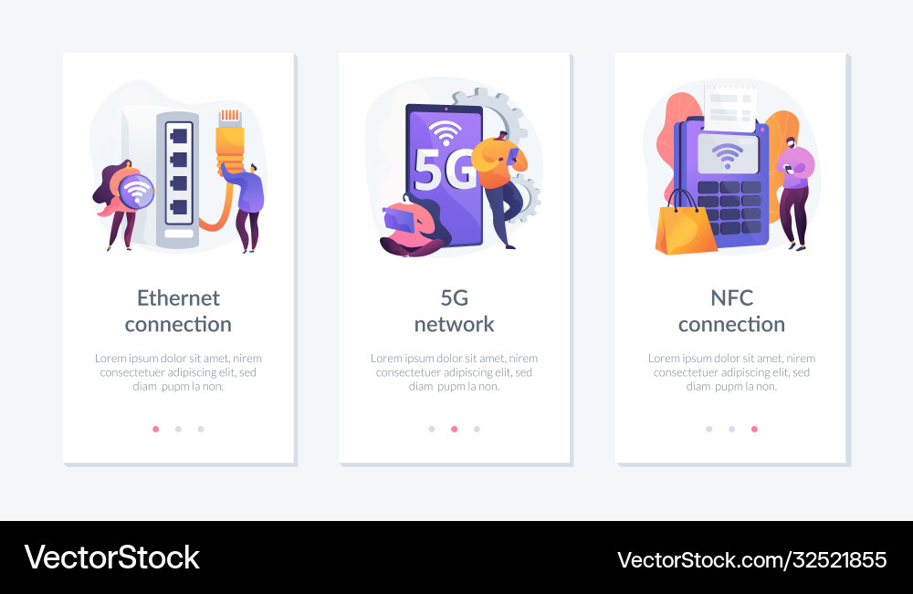 Internet connection webpage template Internet connection webpage template vector image