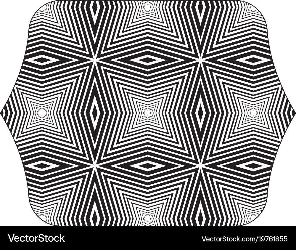 Rectangle with seamless pattern graphic background Vector Image