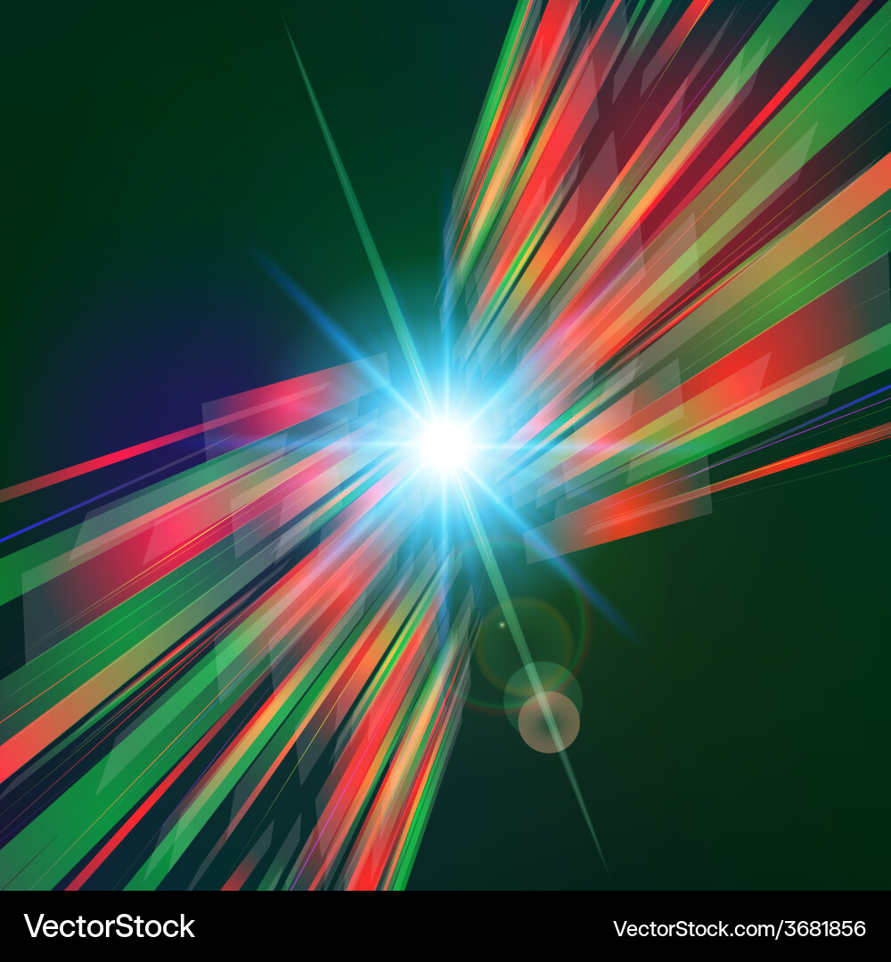 Abstract virtual technology space with screen Vector Image
