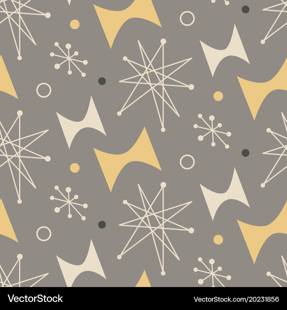 Atomic Pattern - Retro Geometric vector image