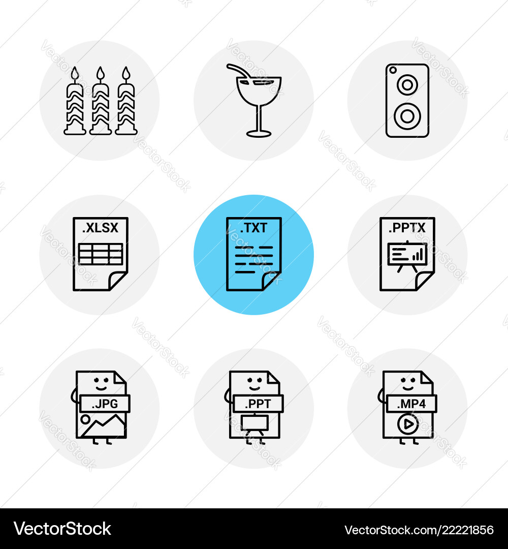 Candle juice mobile xlsx excel txt file pptx vector image