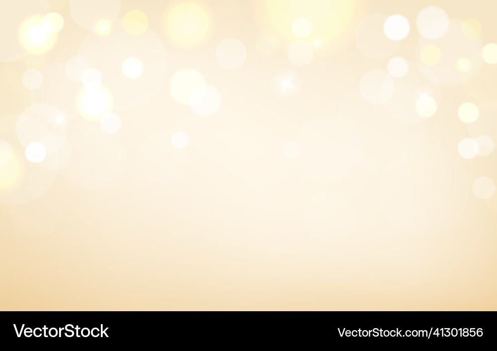 Golden Bokeh Abstract Background vector image