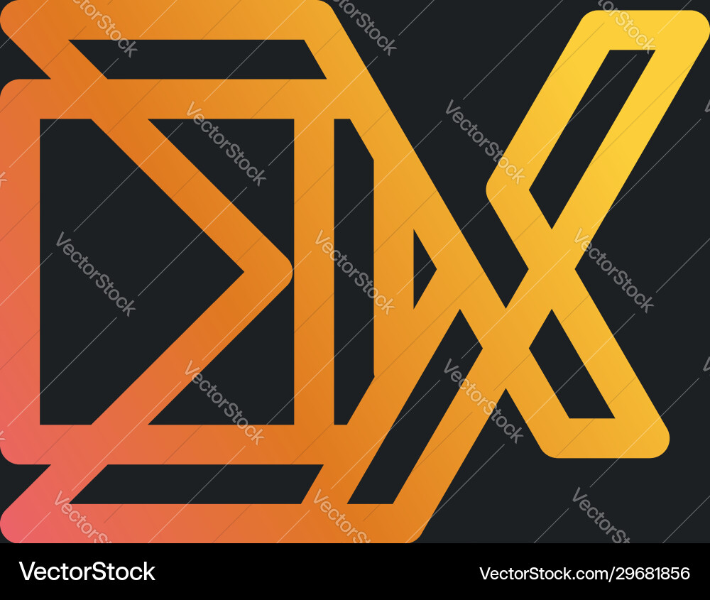 Initial ek logo monogram design template simple Vector Image