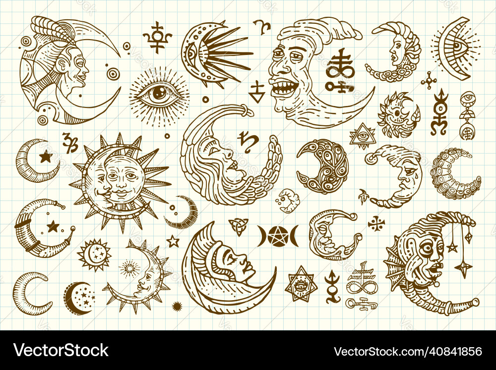 Magic banner for astrology divination Magic banner for astrology divination vector image