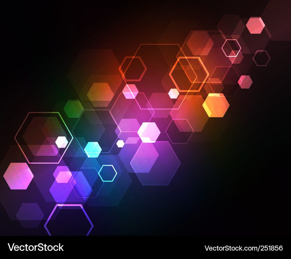 Neon Square Pattern Vector Image