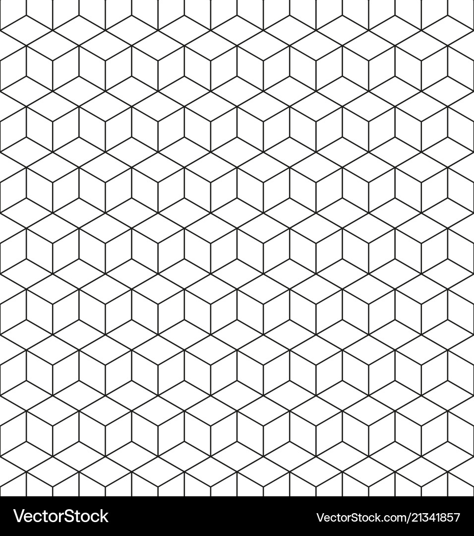 Abstract geometric background with cubes Vector Image