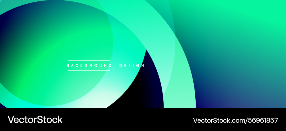 Abstract gradients overlap creating dynamic teal Vector Image