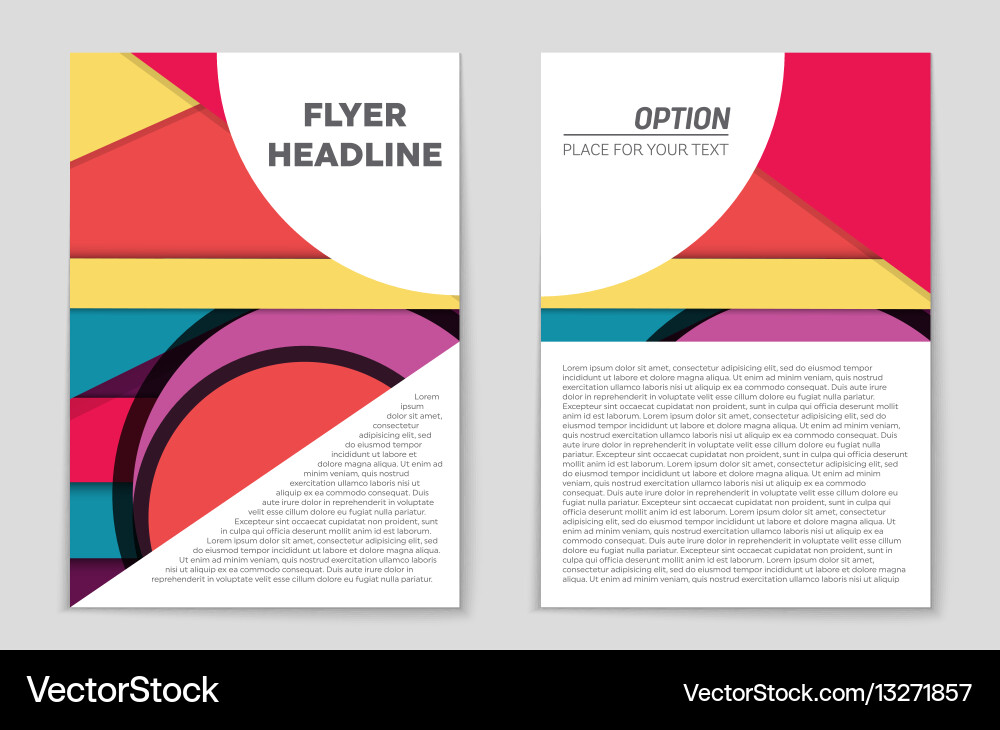 Abstract layout background set for art vector image