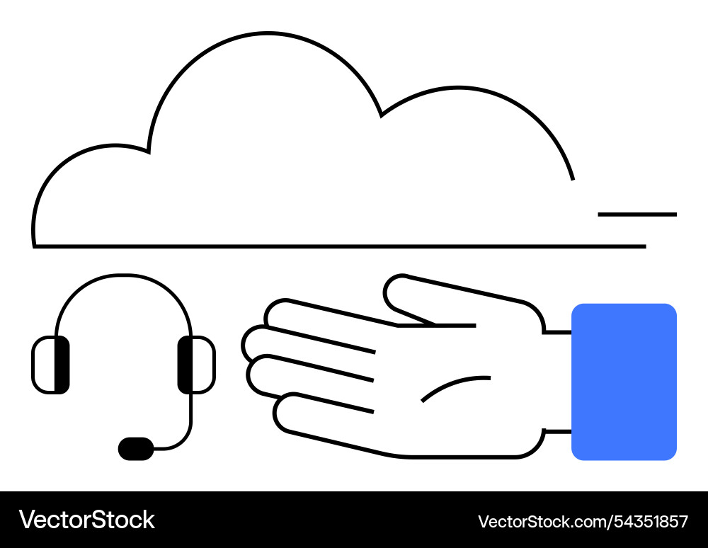 Cloud computing integration customer support Cloud computing integration customer support vector image