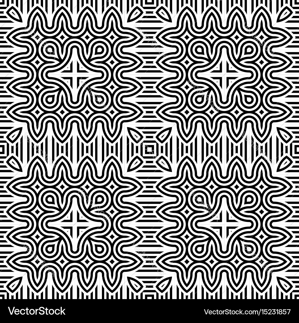Design seamless monochrome zigzag pattern Vector Image
