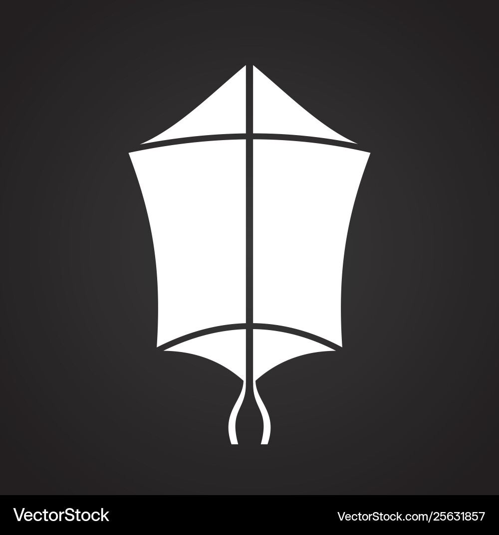 Kite icon on background for graphic and web design Kite icon on background for graphic and web design vector image
