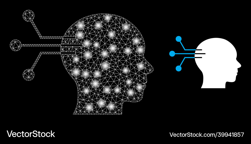 Polygonal 2d mesh neural interface with magic Polygonal 2d mesh neural interface with magic vector image
