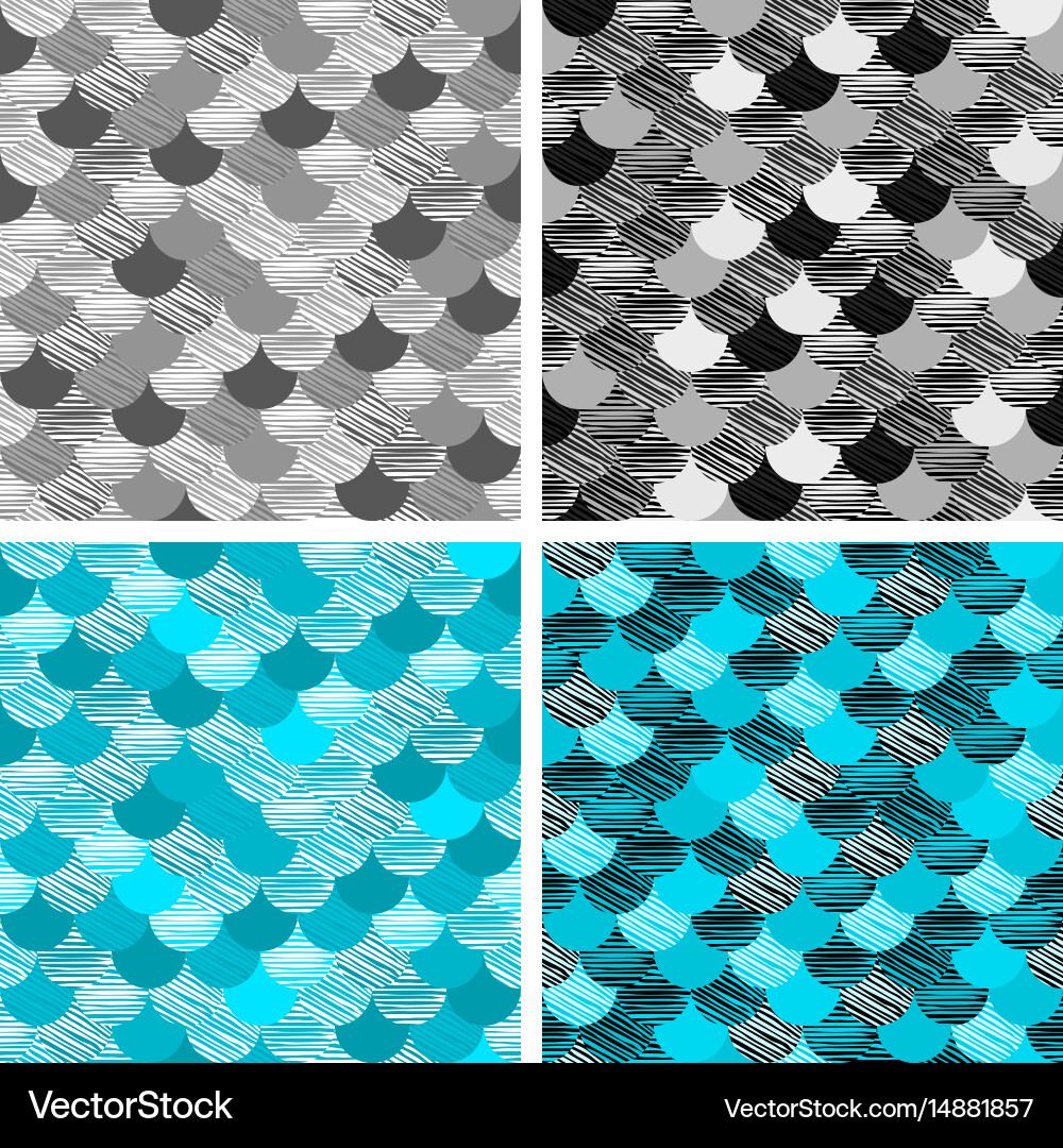 Scales Seamless Pattern vector image