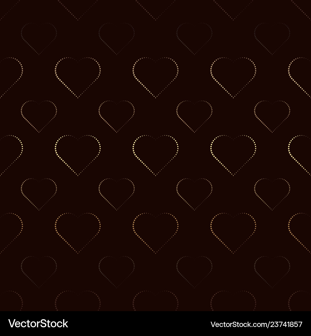 Seamless pattern background with hearts from dots Vector Image
