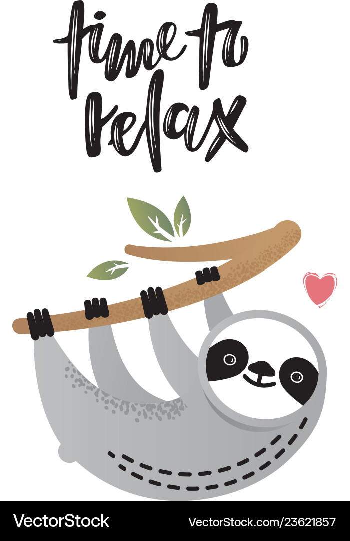 Time to relax Time to relax Vector Image