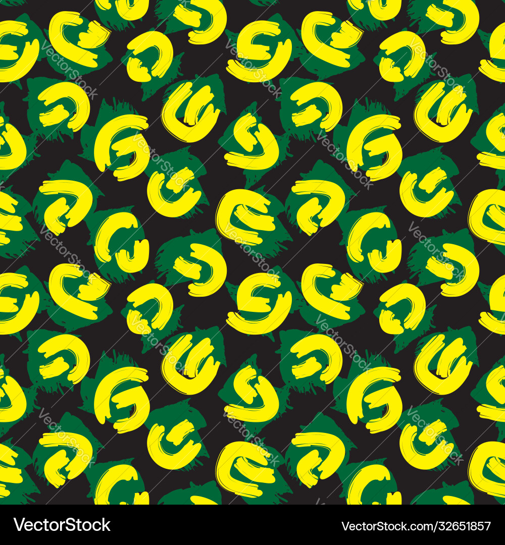 Yellow camouflage abstract seamless pattern Yellow camouflage abstract seamless pattern vector image