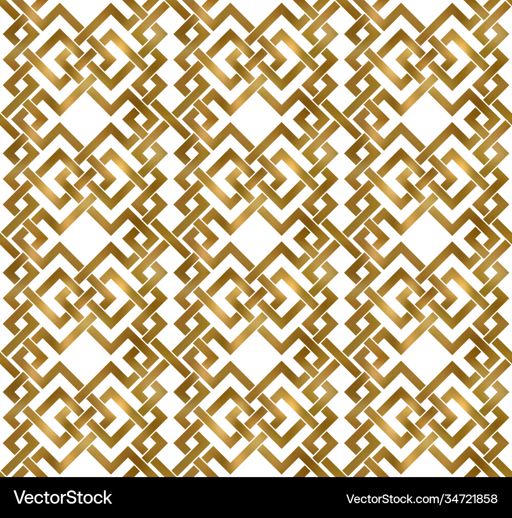 Abstract repeatable pattern background golden vector image