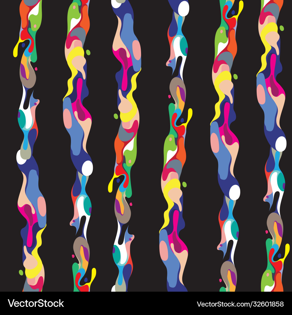 Abstract Splashing Color Pattern vector image