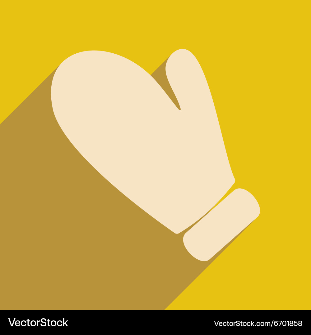 Flat with shadow icon and mobile application Vector Image